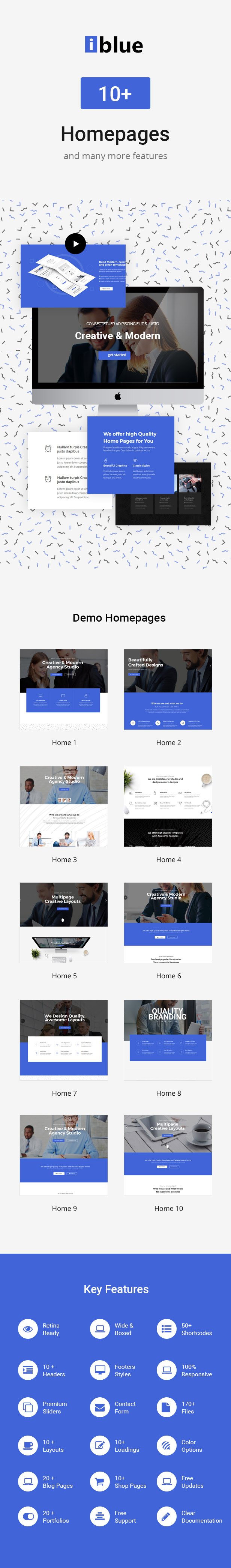 iblue - Responsive Multi-Purpose HTML Template