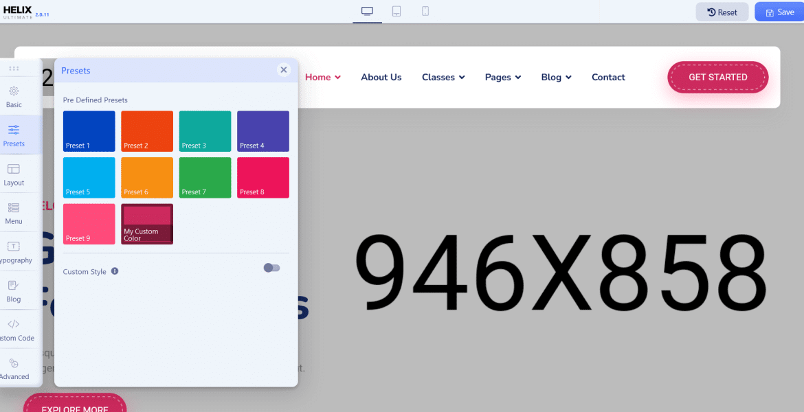 Joomla Template Tutorial: How to create your own preset color