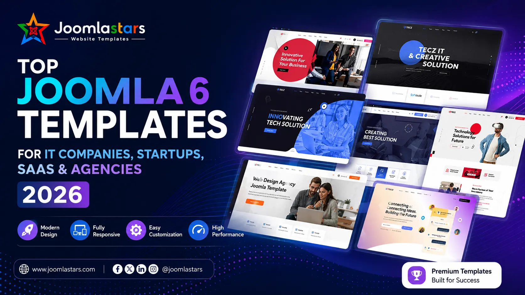 Top Joomla 6 Templates for IT Companies, Startups, SaaS &amp; Agencies in 2026