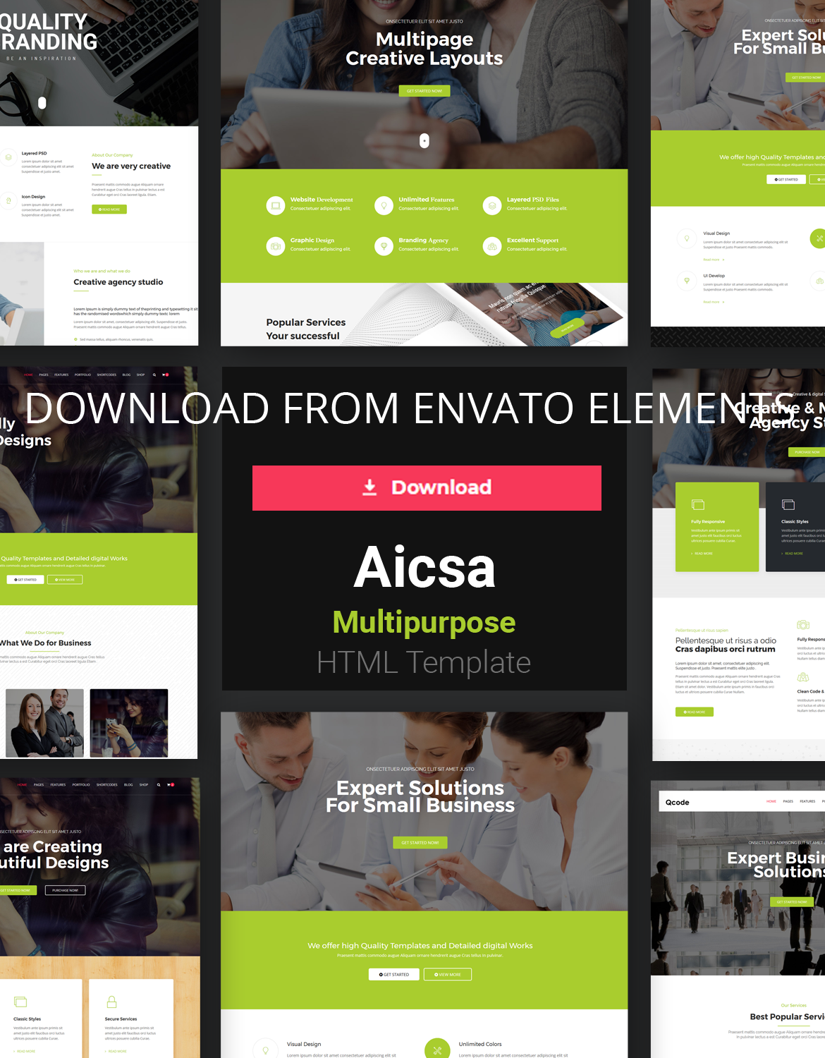Aicsa - Multipurpose HTML Template