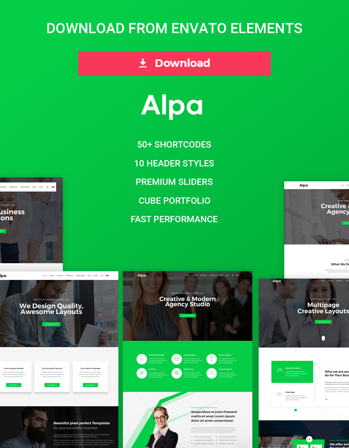 Alpa | Responsive Multipurpose HTML Website Template