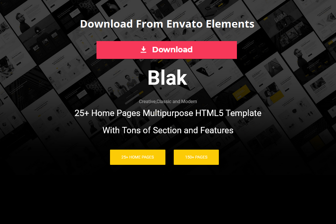 Blak - Responsive MultiPurpose HTML Website Template