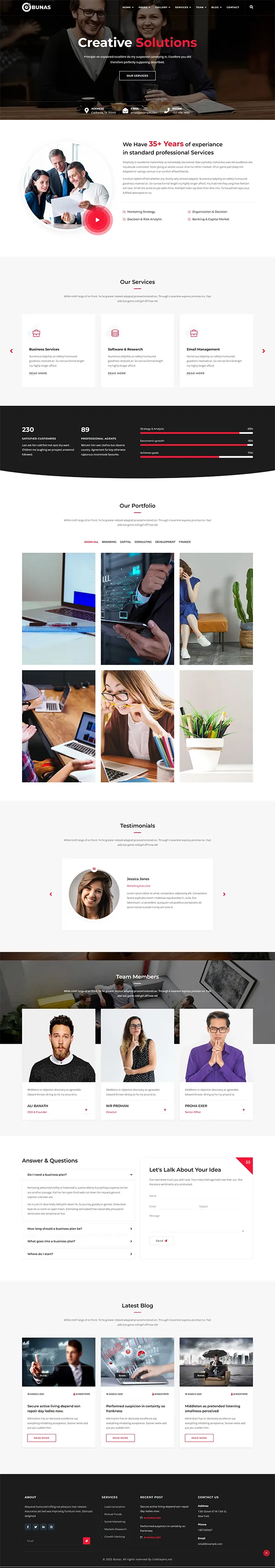 Bunas joomla template