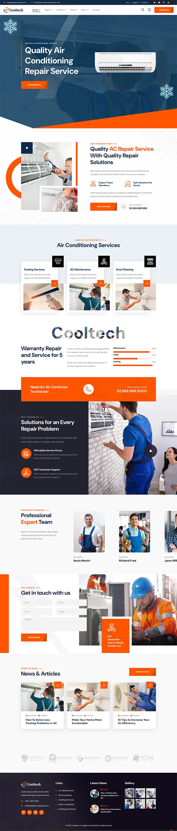 Cooltech joomla template