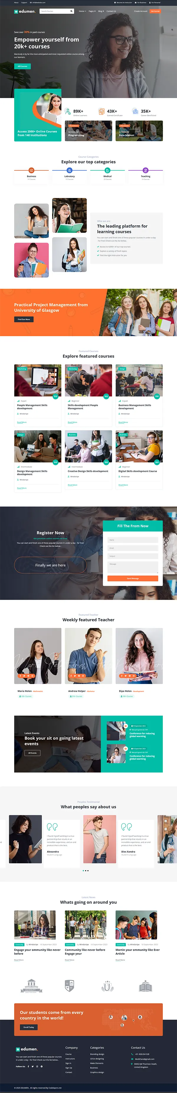 Edumen joomla template