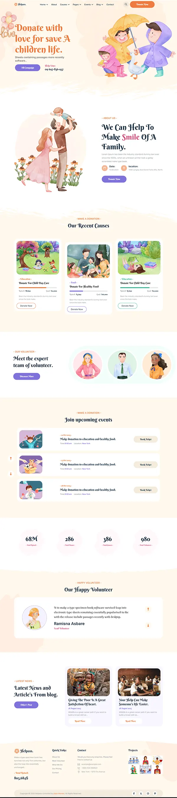 Helpass joomla template