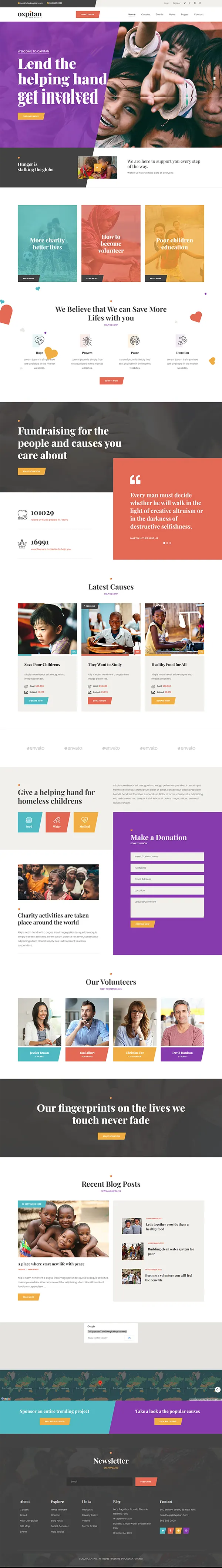 Oxpitan - Joomla 6 Nonprofit Charity and Fundraising Template