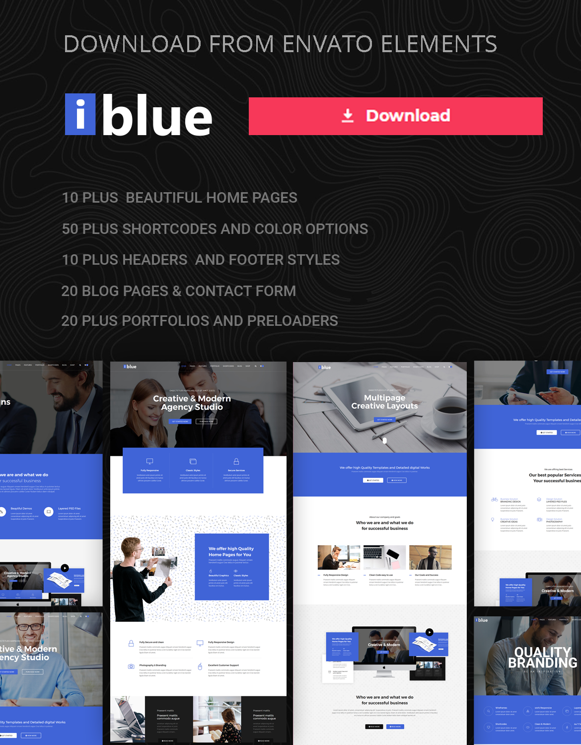 iblue - Responsive Multi-Purpose HTML Template